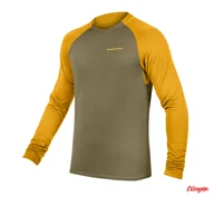 Koszulki rowerowe - Koszulka Endura SingleTrack Fleece DKGRN/GRN - miniaturka - grafika 1