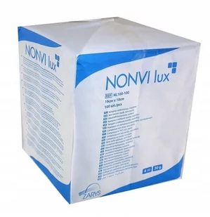 Zarys ZARYS NONVI lux-10cm x 10cm x 100szt Kompres włókninowy niejałowy TOW005491 - Apteczki i materiały opatrunkowe - miniaturka - grafika 1