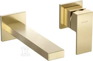 Baterie umywalkowe - Bateria umywalkowa podtynkowa ARS BRUSHED GOLD - miniaturka - grafika 1