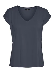 Vero Moda Koszulka "Filli" w kolorze granatowym - Koszulki i topy damskie - miniaturka - grafika 1