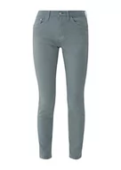 Spodnie damskie - s.Oliver Damskie spodnie jeansowe, długie, Niebieski zielony, 38W / 32L - miniaturka - grafika 1