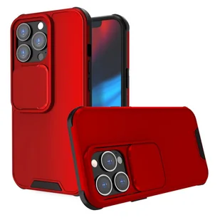 Etui König Design kompatybilne z Apple iPhone 13 Pro Max plastikowe miękkie etui na telefon - Etui na telefon komórkowy czerwone - Etui i futerały do telefonów - miniaturka - grafika 1