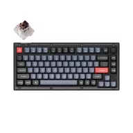 Klawiatury - Keychron V1 Frosted Black Keychron K Pro Brown Fully Assembled Knob V1-C3 czarna - miniaturka - grafika 1