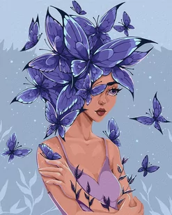 Zestaw do malowania po numerach. Motyle myśli ©lien_illustration 40x50 cm, KHO2585 - Malowanie po numerach - miniaturka - grafika 1