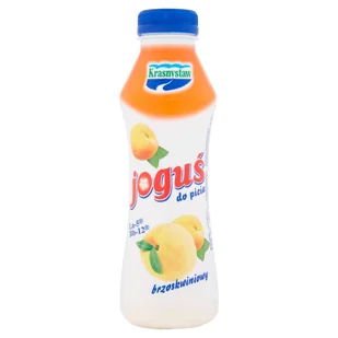 Krasnystaw Joguś Jogurt do picia brzoskwiniowy 350 g - Kefiry, jogurty, maślanki - miniaturka - grafika 1