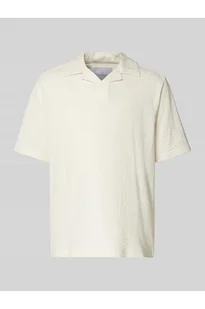 Koszulka polo o kroju regular fit z fakturą seersucker model MALES - Only & Sons - Koszulki męskie - miniaturka - grafika 1