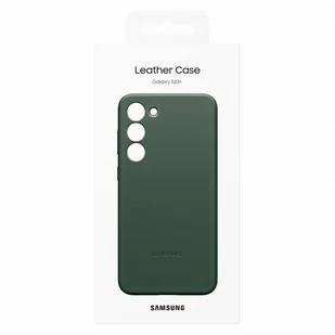 Samsung Leather Cover etui Samsung Galaxy S23+ pokrowiec z naturalnej skóry zielone (EF-VS916LGEGWW) - Etui i futerały do telefonów - miniaturka - grafika 5