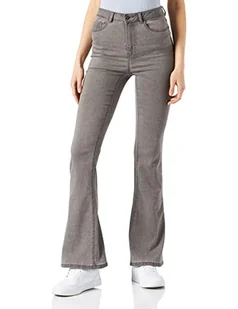 Noisy may Jeansy damskie ze stretchem, Jasnoszary denim, 31W / 34L - Spodnie damskie - miniaturka - grafika 1