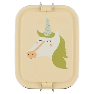 Mały stalowy lunch box - Jednorożec Trixie Baby - Zestawy naczyń dla dzieci - miniaturka - grafika 1