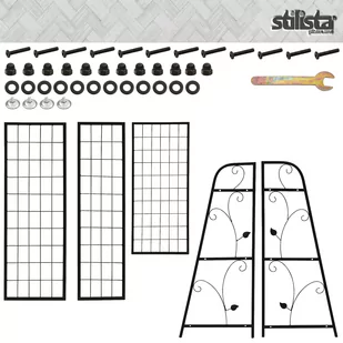 KWIETNIK METALOWY STOJAK NA DONICZKI CZARNY LOFT - Pozostałe ozdoby ogrodowe - miniaturka - grafika 4