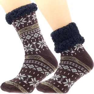 Skarpetki Męskie Zimowe Norweski Design 41-46, Marka Cambell - Skarpetki męskie - miniaturka - grafika 1