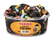 Żelki - Haribo, żelki z lukrecją Lakritz Parade, 1 kg - miniaturka - grafika 1
