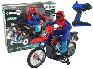 Import LEANToys Motor Crossowy Zdalnie Sterowany 1:10 2.4G Niebieski 20 km/h Dym Dźwięk LT-7731-0 - Zabawki zdalnie sterowane - miniaturka - grafika 1