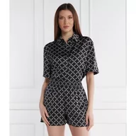Koszule damskie - Michael Kors Satynowa koszula EMPIRE | Regular Fit - miniaturka - grafika 1