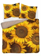 Pościel - Pościel 3d- Słoneczniki - 160x200 - 3 cz - miniaturka - grafika 1