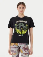 Koszulki i topy damskie - adidas T-Shirt FARM Graphic JV8609 Czarny - miniaturka - grafika 1