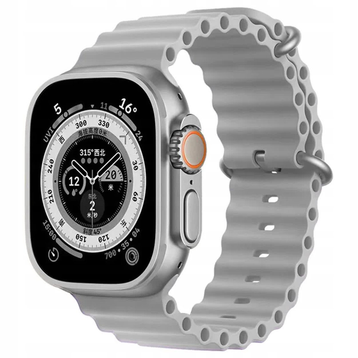 OPASKA SILIKONOWA DO APPLE WATCHA 38/40/41 SZARY