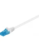 Kable miedziane - Goobay 59829 " kabel krosowy CAT 6 A "", "U/UTP, 7,5 m Biały/Czarny 59829 - miniaturka - grafika 1