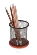 Przyborniki na biurko - kubek przybornik z drewnem - miniaturka - grafika 1