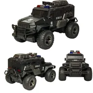 Zabawki zdalnie sterowane - Big Foot RC Truck 1:8 – Zdalnie sterowany monster truck policyjny - miniaturka - grafika 1