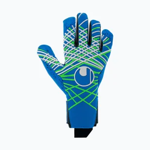 Rękawice bramkarskie uhlsport Aquagrip HN pacific blue/fluo green/w WYSYŁKA W 24H 30 DNI NA ZWROT - Piłka nożna - miniaturka - grafika 1