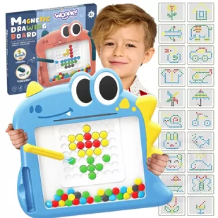WOOPIE Tablica Magnetyczna dla Dzieci Montessori MagPad Dinozaur - Tablice i flipcharty - miniaturka - grafika 1