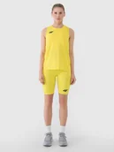 Koszulki sportowe damskie - 4F Top treningowy szybkoschnący damski - żółty XS - miniaturka - grafika 1
