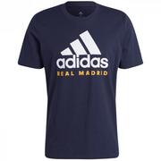 Moda i Uroda OUTLET - Koszulka męska adidas Real Madrid DNA Graphic Tee granatowa HY0613 - miniaturka - grafika 1