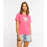 Koszulki i topy damskie - GUESS T-shirt ORIGINAL | Regular Fit - miniaturka - grafika 1