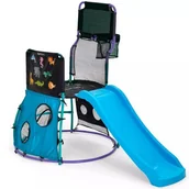 Place zabaw - Plum: Moj pierwsza wieża aktywności z zjeżdżalnią i koszem do koszykówki - 260 x 100 x 143 cm - miniaturka - grafika 1