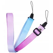 Akcesoria fotograficzne - Pasek do aparatu LOVEINSTANT FujiFilm Instax Mini Różowo-niebieski - miniaturka - grafika 1