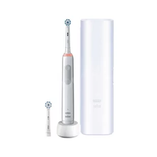 ORAL-B Braun Pro 3 3500 White Sensitive Clean szczoteczka elektryczna z etui i 2 końcówkami - Szczoteczki elektryczne - miniaturka - grafika 1