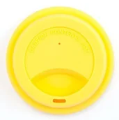 Miseczki i talerzyki dla dzieci - Jack N'Jill JACK N'JILL - silikonowa nakładka na kubek - żółta NAKŁADKA  - JACK N'JILL - miniaturka - grafika 1
