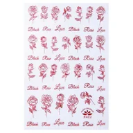 Ozdoby do paznokci - Allepaznokcie Naklejki do paznokci cienkie samoprzylepne walentynkowe czerwone Nr R402 - miniaturka - grafika 1