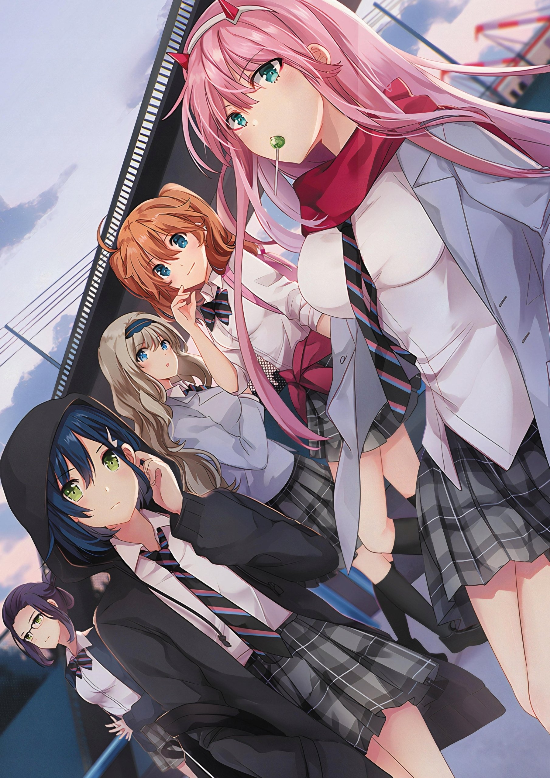 Plakat A1 anime manga Darling in The Franxx