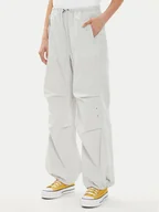 Spodnie damskie - Converse Spodnie materiałowe W Parachute Pant 10026399-A02 Biały Loose Fit - miniaturka - grafika 1