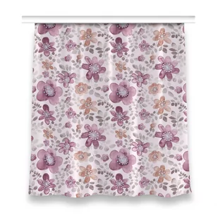 Zasłona na taśmę do sypialni 150x160 Różowe kwiaty, Fabricsy - Zasłony - miniaturka - grafika 1