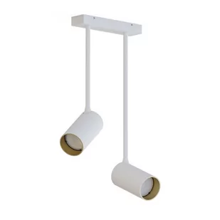 Nowodvorski Lampa 2 punktowa natynkowa MONO LONG II 10W GU10 biały złoty 7672 - Lampy sufitowe - miniaturka - grafika 1