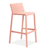 Taborety i hokery - Nardi Stołek barowy Trill różowy - miniaturka - grafika 1