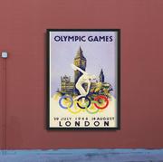 Plakaty - Plakat retro Igrzyska Olimpijskie w Londynie - miniaturka - grafika 1