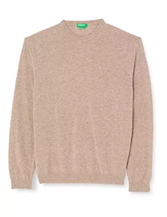 United Colors of Benetton Koszulka męska G/C M/L 1002u1g34 sweter, beżowy 530, XXL - Koszulki męskie - miniaturka - grafika 1