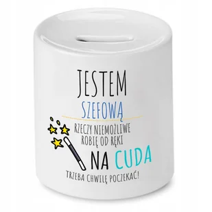 Dla Wróżbity Skarbonka na Urodziny Na Prezent z Nadrukiem ze Zdjęciem + Opakowanie na prezent (wzór 01) - Skarbonki - miniaturka - grafika 1