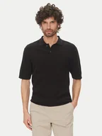 Koszulki męskie - Only & Sons Polo Tony 22033571 Czarny Regular Fit - miniaturka - grafika 1