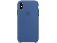 Etui i futerały do telefonów - Silikonowe etui na telefon iphone X Iphone Xs Ciemny niebieski - miniaturka - grafika 1