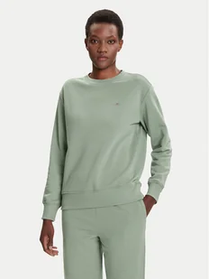 Gant Bluza Shield 4201414 Zielony Relaxed Fit - Bluzy damskie - miniaturka - grafika 1