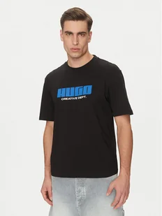 HUGO T-Shirt Newromi 50542934 Biały Regular Fit - Koszulki męskie - miniaturka - grafika 1