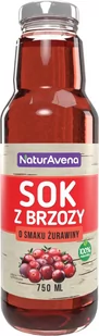 NaturAvena Sok z brzozy z żurawiną 750ml - Soki i napoje niegazowane - miniaturka - grafika 1