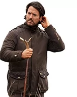 Kurtki męskie - Sherwood Forest Męska kurtka myśliwska Risley, brązowo-ciemnobrązowa, 2XL, Brązowy / ciemnobrązowy, XXL - miniaturka - grafika 1