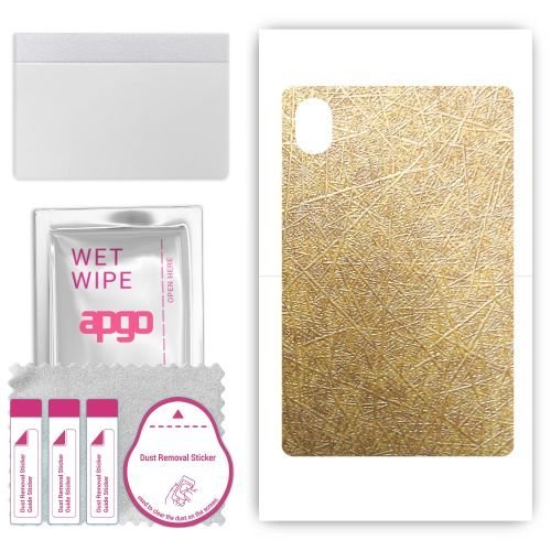 folia naklejka skórka strukturalna na TYŁ do Doogee U10 Pro - Tkanina Włókno - apgo SKINS