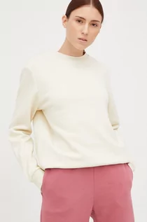 Bluzy damskie - Outhorn bluza damska kolor beżowy gładka - grafika 1